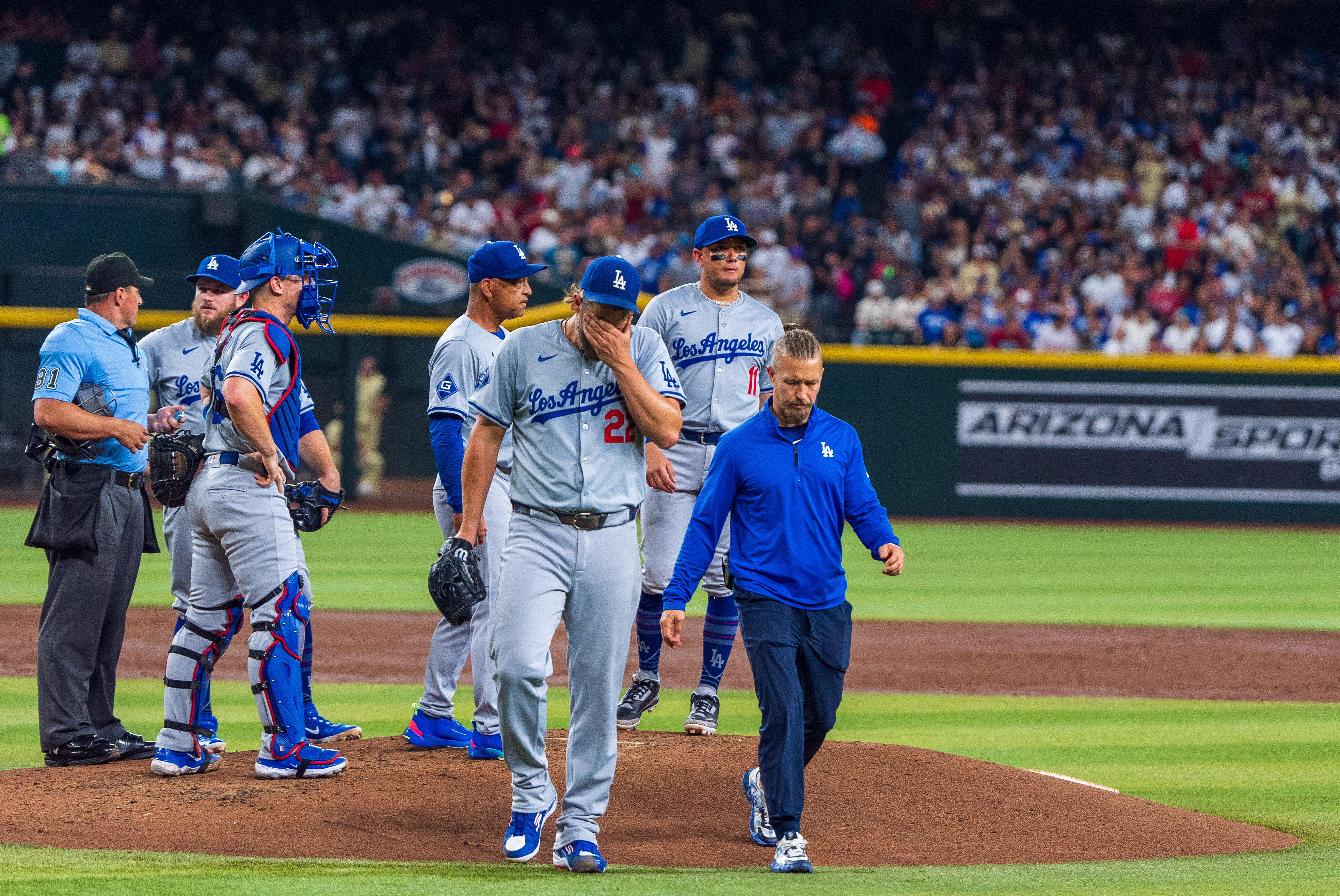 MLB: Los Angeles Dodgers at Arizona Diamondbacks, clayton kershaw