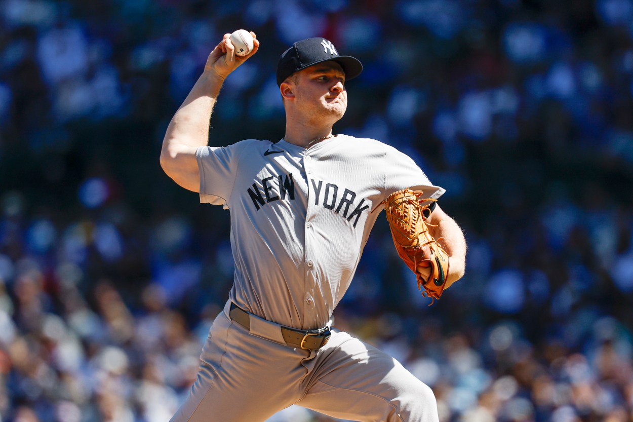 MLB: New York Yankees at Chicago Cubs, clarke schmidt