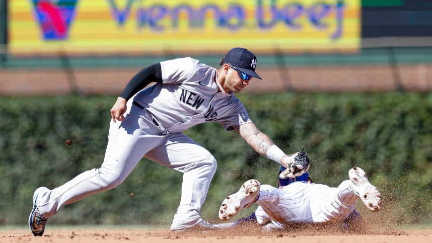 MLB: New York Yankees at Chicago Cubs, gleyber torres