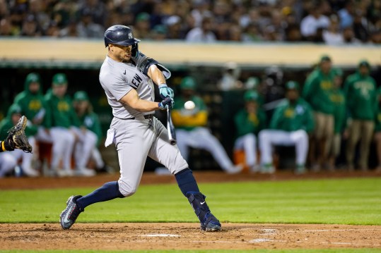 MLB: New York Yankees at Oakland Athletics, giancarlo stanton