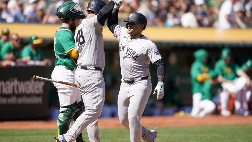 MLB: New York Yankees at Oakland Athletics, jasson dominguez