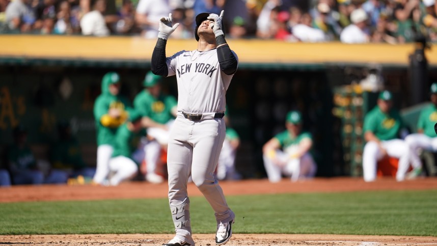 MLB: New York Yankees at Oakland Athletics, jasson dominguez