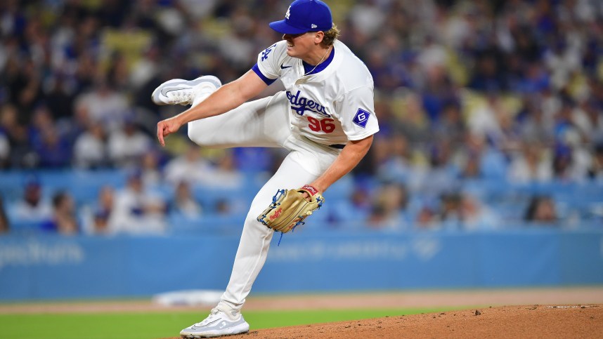 MLB: San Diego Padres at Los Angeles Dodgers, landon knack