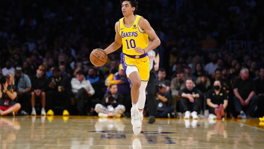 NBA: Atlanta Hawks at Los Angeles Lakers, Max Christie