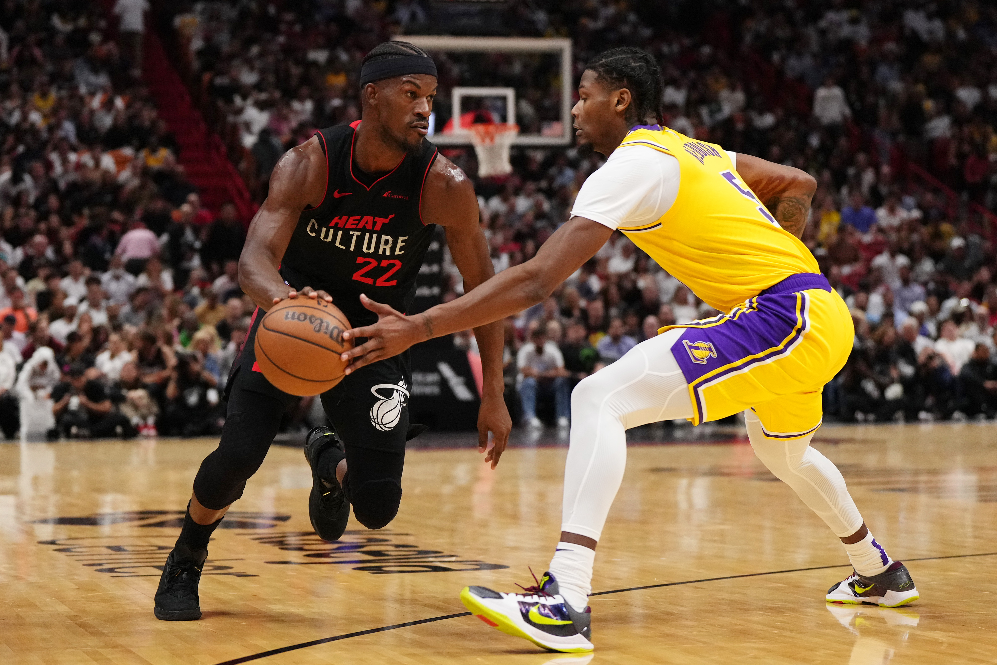 NBA: Los Angeles Lakers at Miami Heat