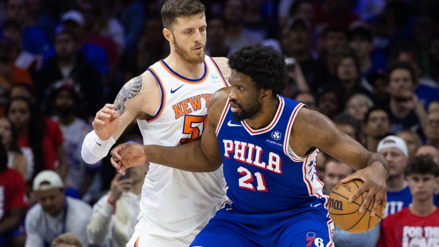 NBA: Playoffs-New York Knicks at Philadelphia 76ers