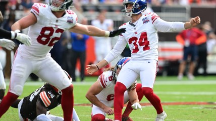 Giants noncommittal on veteran kicker starting in Week 4