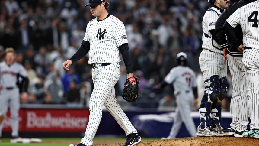 MLB: ALCS-Cleveland Guardians at New York Yankees, gerrit cole