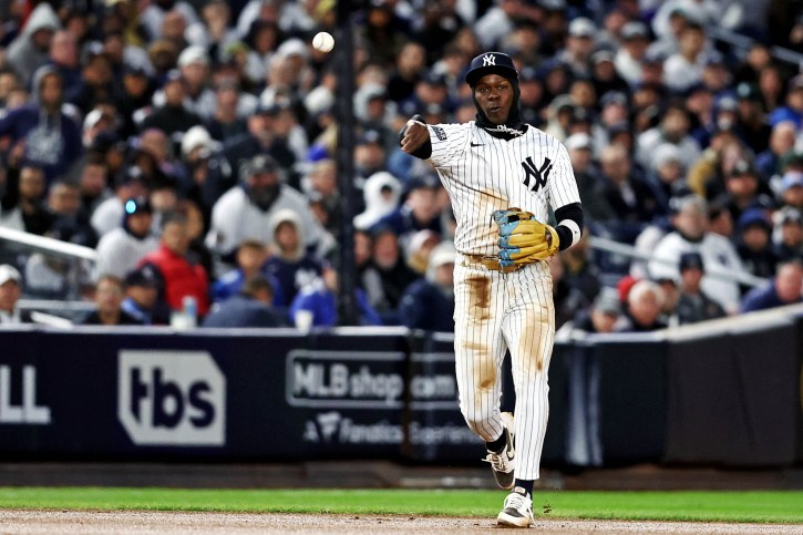 MLB: ALCS-Cleveland Guardians at New York Yankees, jazz chisholm