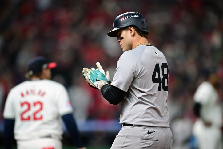 MLB: ALCS-New York Yankees at Cleveland Guardians, anthony rizzo