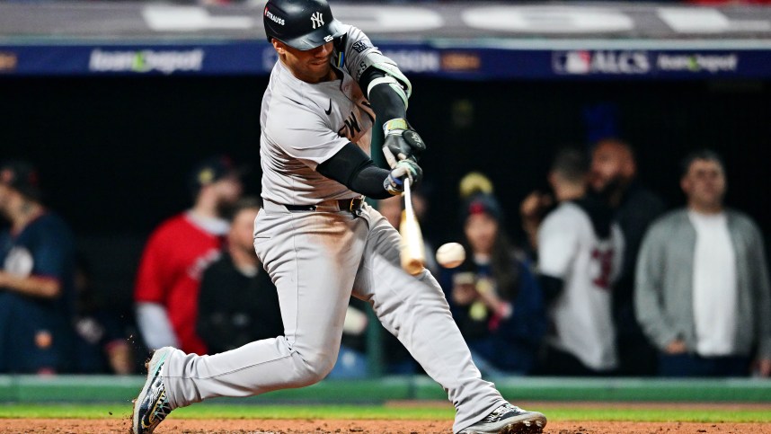 MLB: ALCS-New York Yankees at Cleveland Guardians, gleyber torres