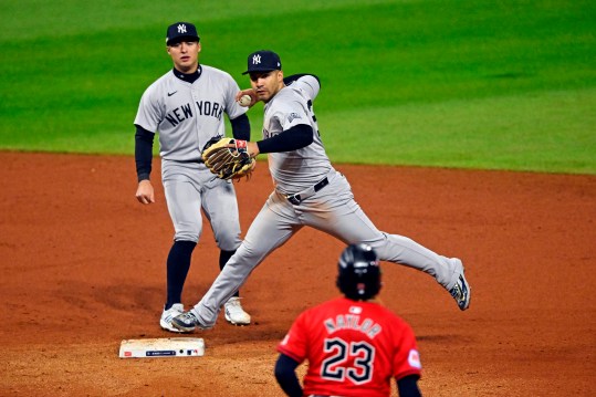 MLB: ALCS-New York Yankees against Cleveland Guardians, Gleyber Torres