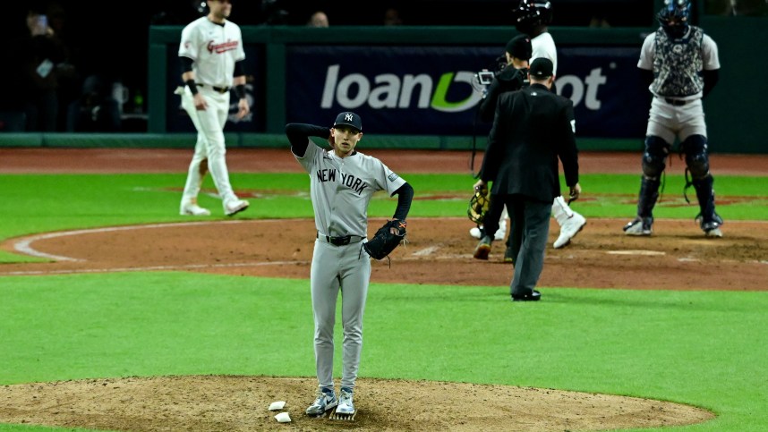 MLB: ALCS-New York Yankess at Cleveland Indians, luke weaver