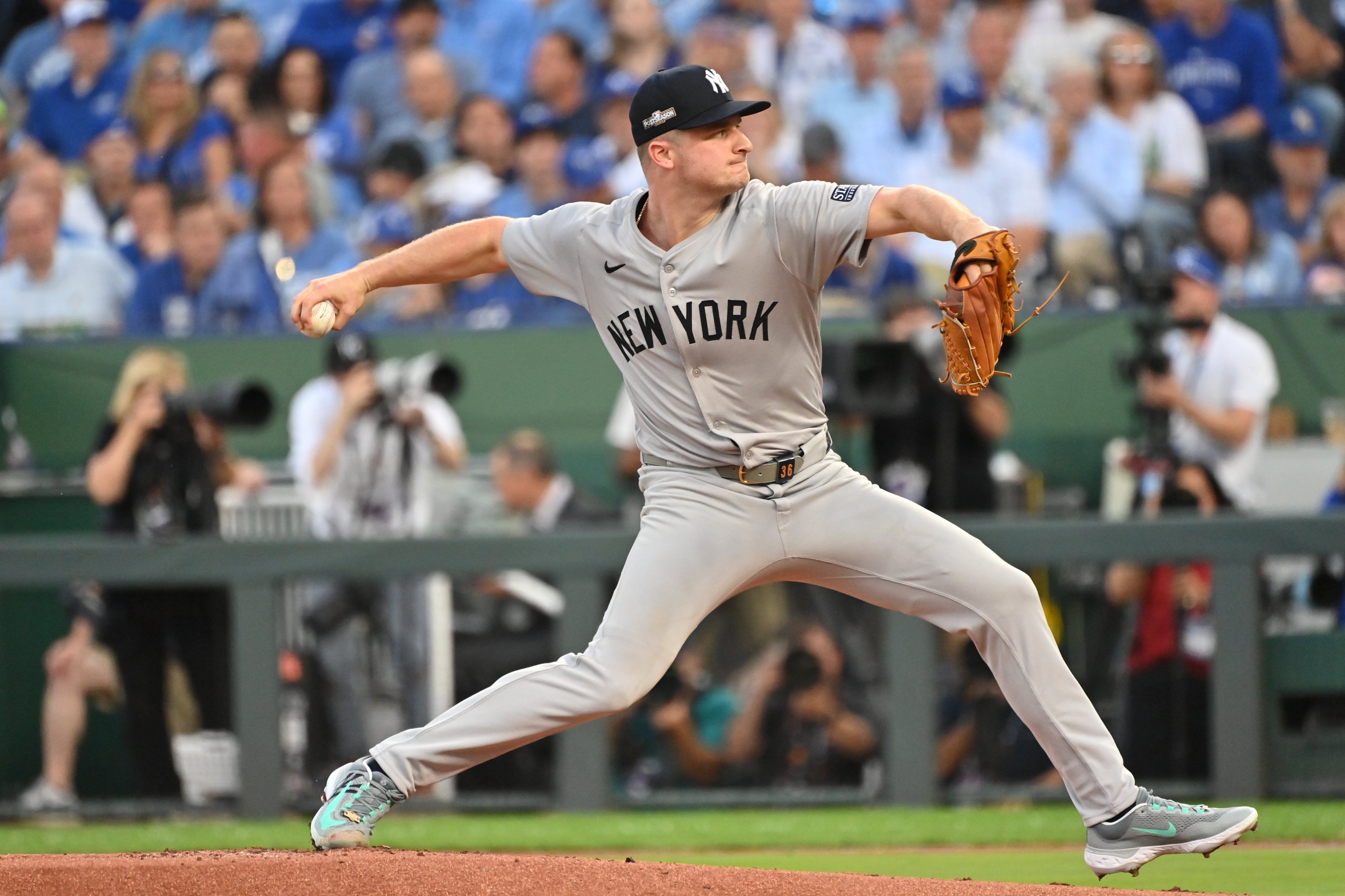 MLB: ALDS-New York Yankees at Kansas City Royals, clarke schmidt