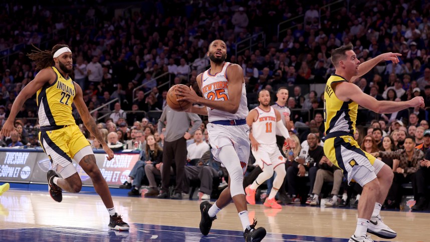 NBA: Indiana Pacers at New York Knicks, mikal bridges