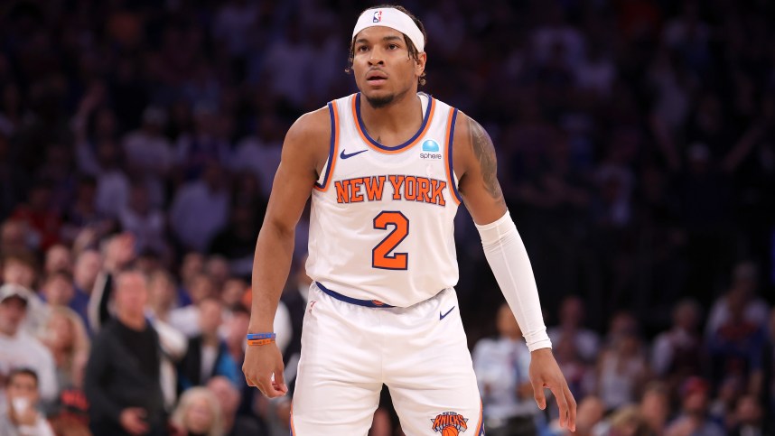 NBA: Playoffs-Indiana Pacers at New York Knicks, miles mcbride