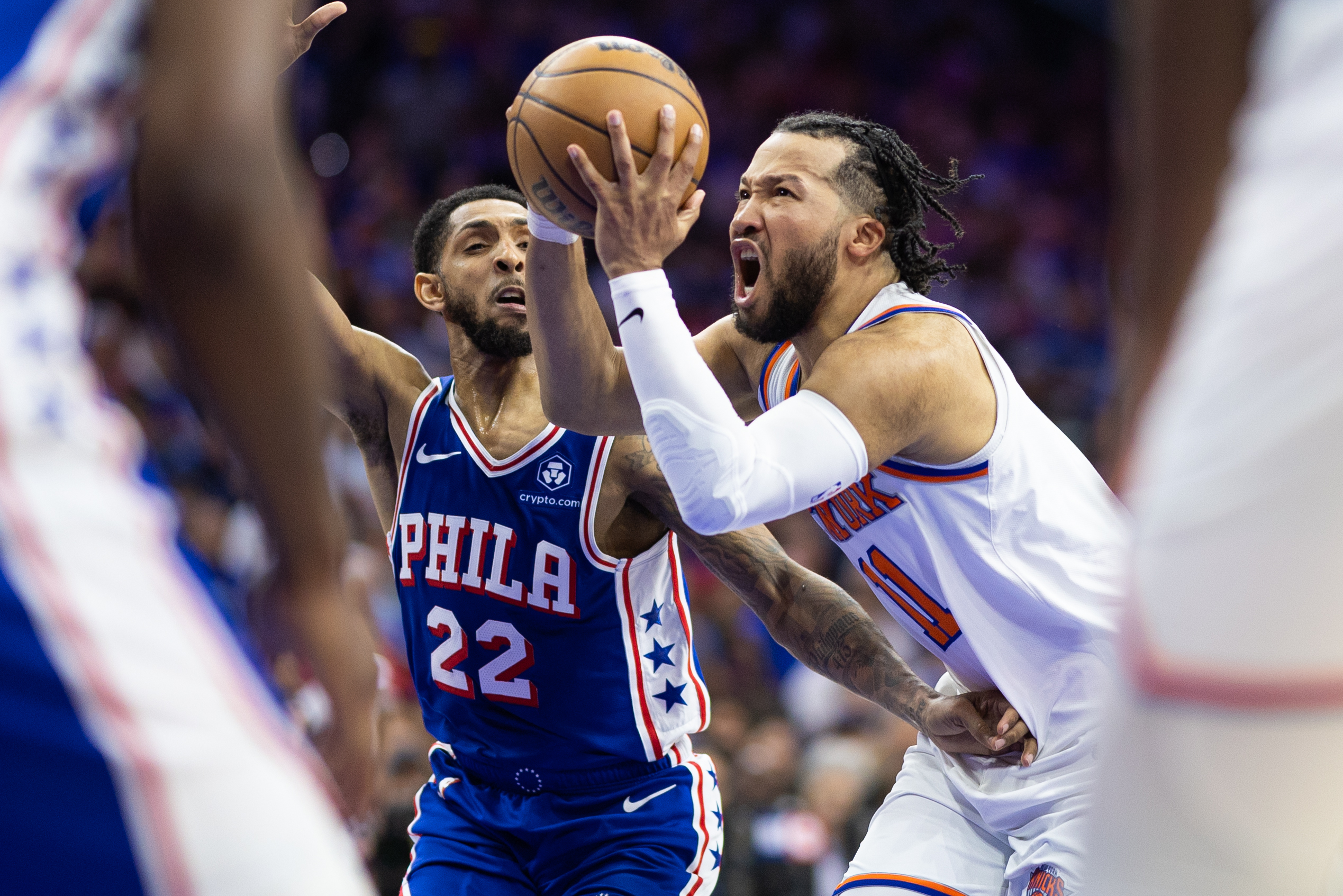 NBA: Playoffs-New York Knicks at Philadelphia 76ers