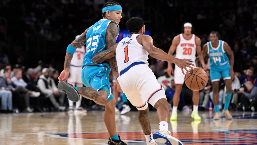 NBA: Preseason-Charlotte Hornets at New York Knicks, cameron payne