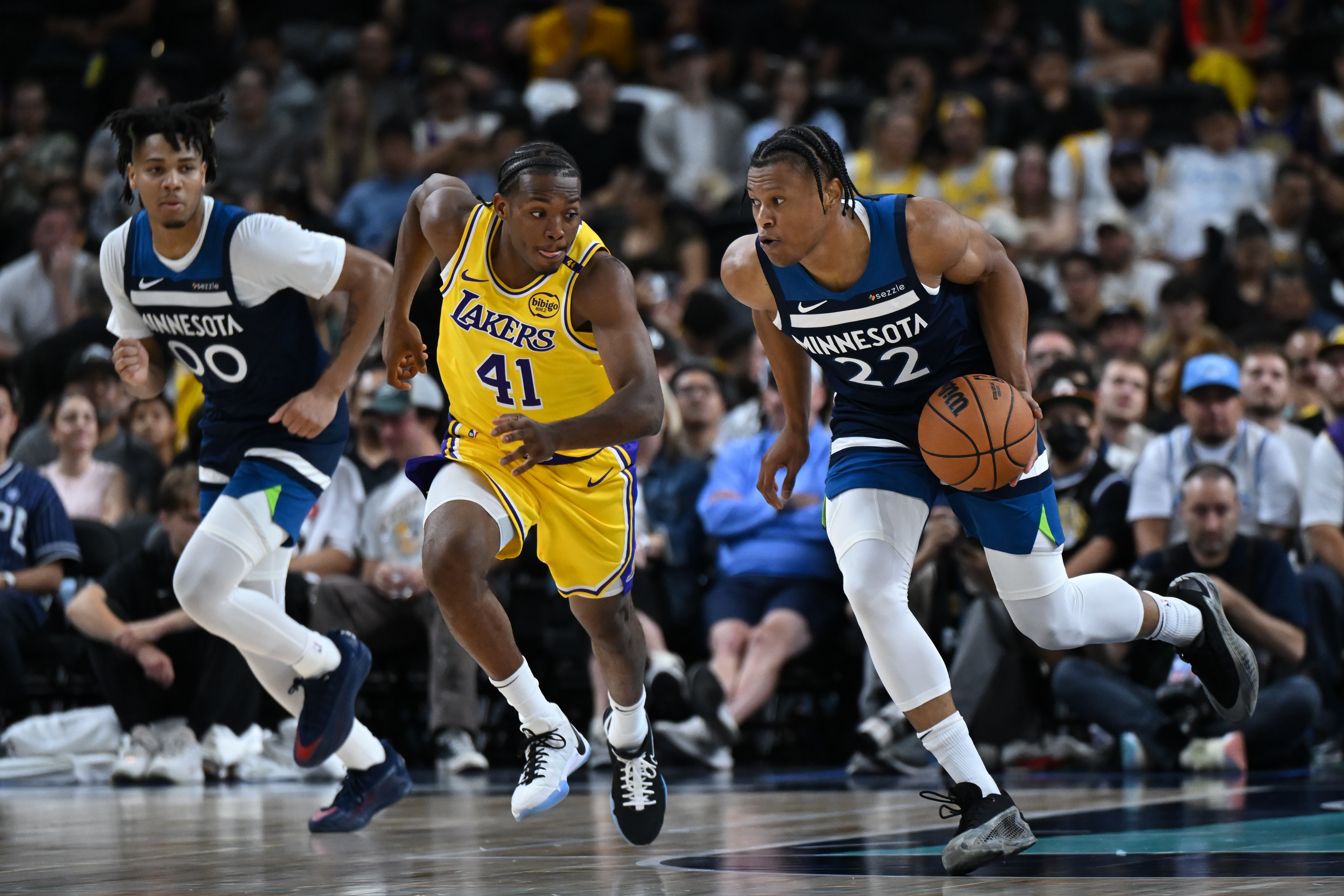 NBA: Preseason-Minnesota Timberwolves at Los Angeles Lakers