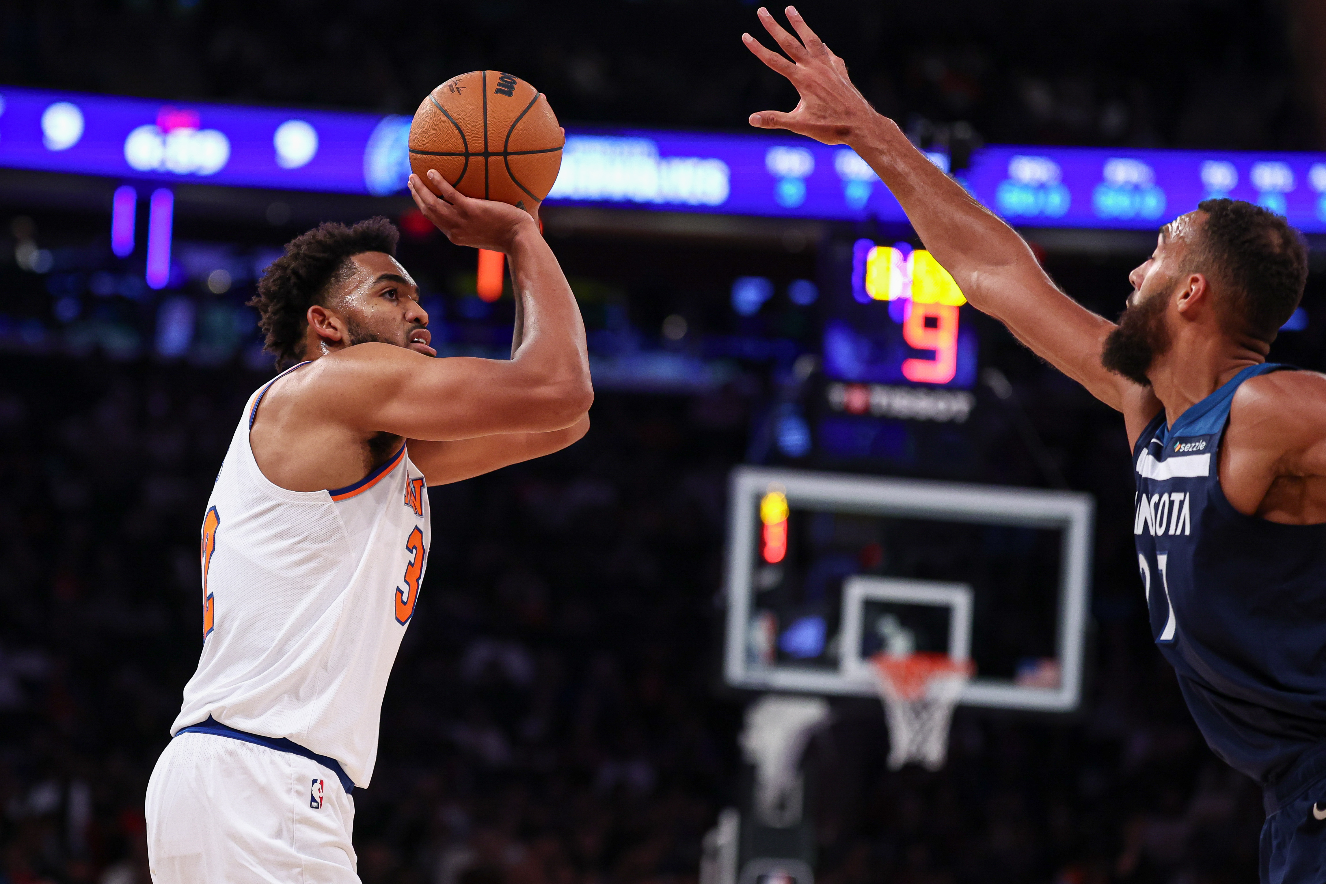 NBA: Preseason-Minnesota Timberwolves at New York Knicks, karl-anthony towns