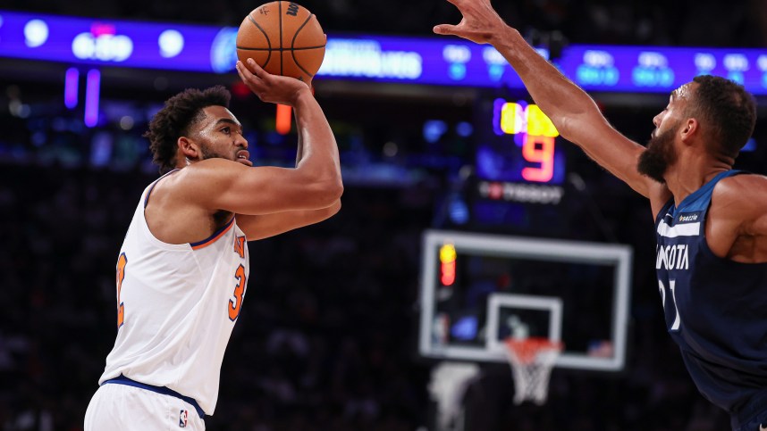 NBA: Preseason-Minnesota Timberwolves at New York Knicks, karl-anthony towns