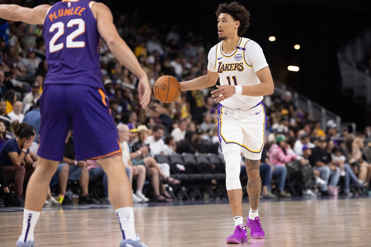 NBA: Preseason-Phoenix Suns at Los Angeles Lakers, jaxson hayes