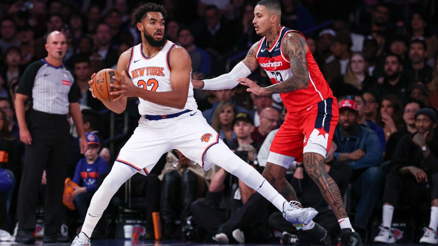 NBA: Preseason-Washington Wizards at New York Knicks, karl-anthony towns