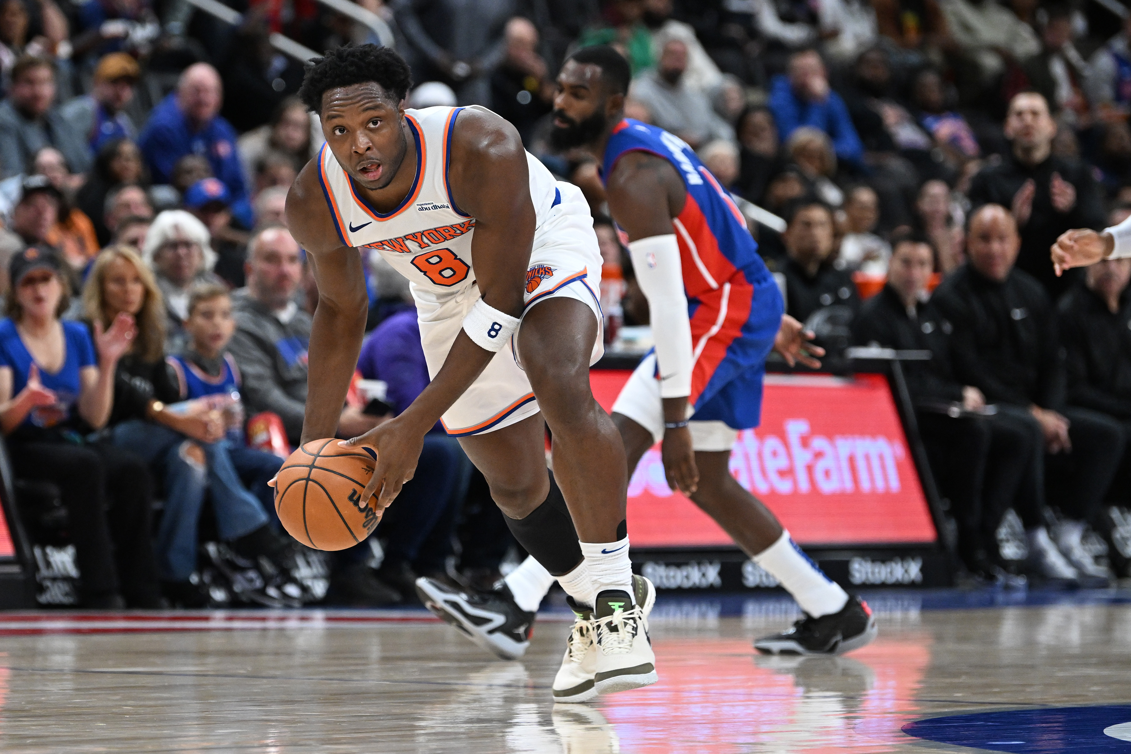 NBA: New York Knicks at Detroit Pistons, og anunoby