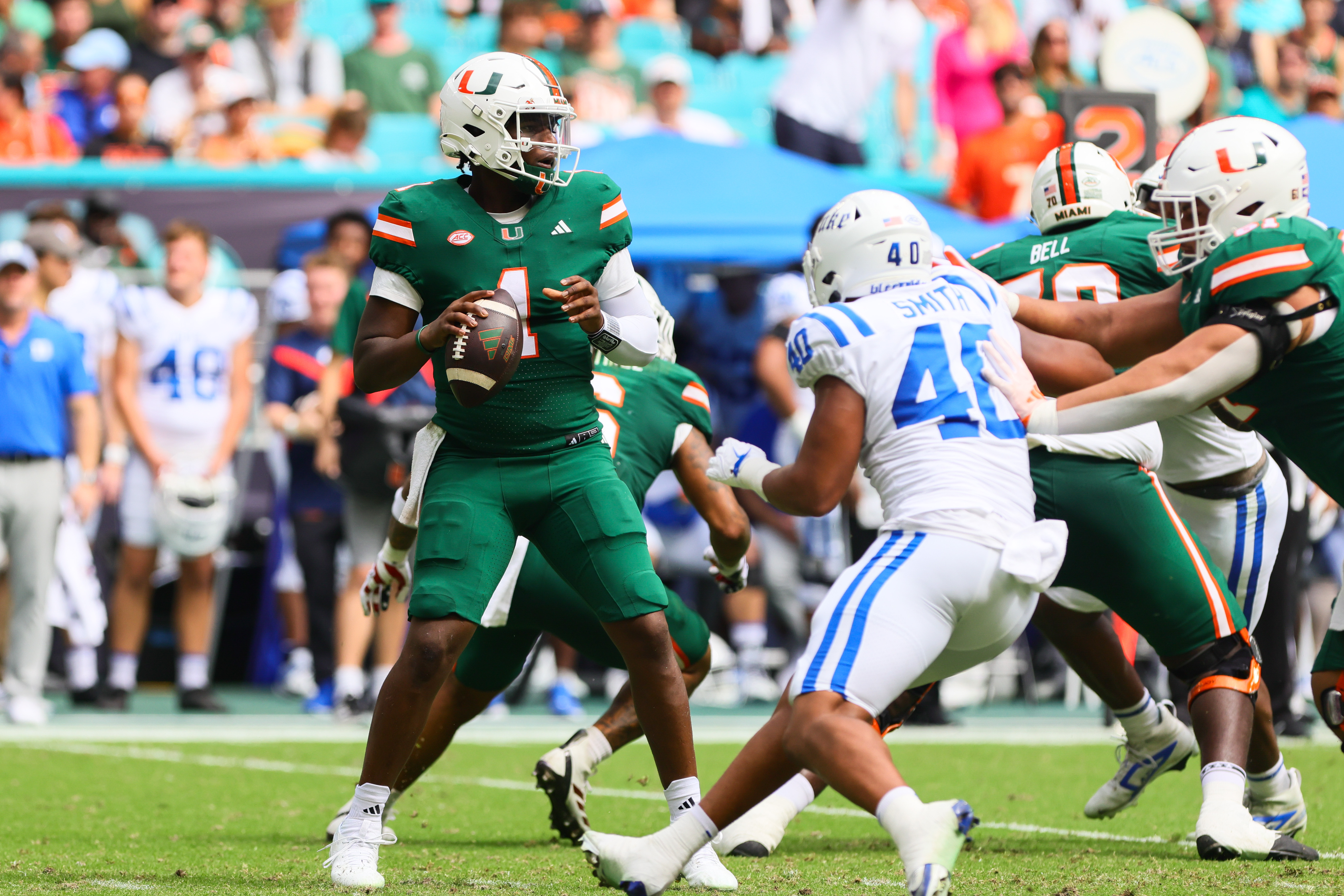 NCAA Football: Duke at Miami, new york giants