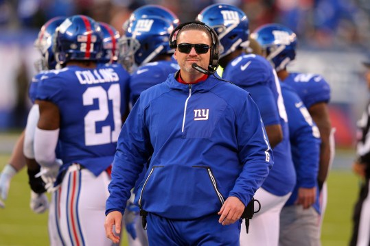 Nov 19, 2017; East Rutherford, NJ, USA; New York Giants head coach Ben McAdoo before the start of overtime against the Kansas City Chiefs at MetLife Stadium. Mandatory Credit: Brad Penner-Imagn Images