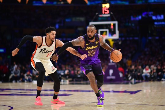 NBA: Detroit Pistons at Los Angeles Lakers