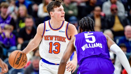 Knicks assign rookie guard and  veteran sharpshooter to G-League