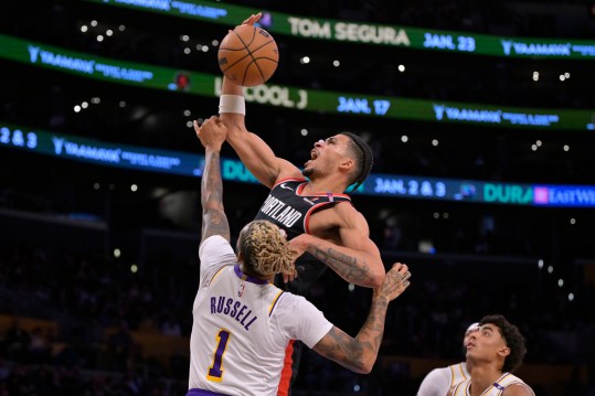 NBA: Portland Trail Blazers at Los Angeles Lakers