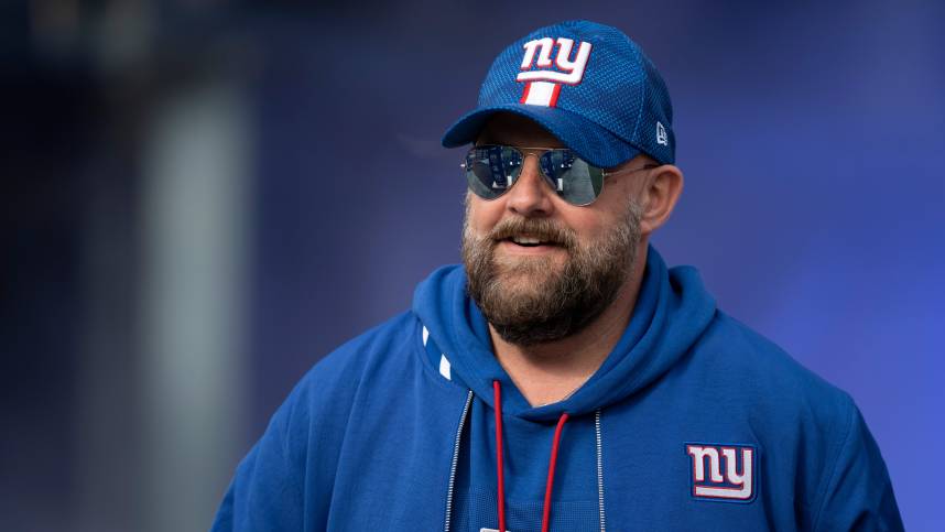 New York Giants head coach Brian Daboll walks out of the tunnel prior to the start of the a game between New York Giants and Indianapolis Colts at MetLife Stadium on Sunday, Dec. 29, 2024.