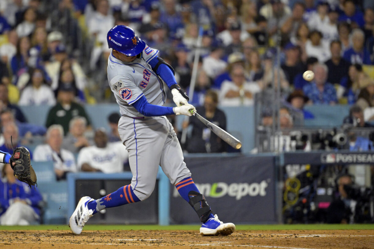 MLB: NLCS-New York Mets at Los Angeles Dodgers, mark vientos