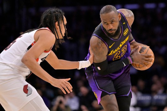 NBA: Portland Trail Blazers at Los Angeles Lakers