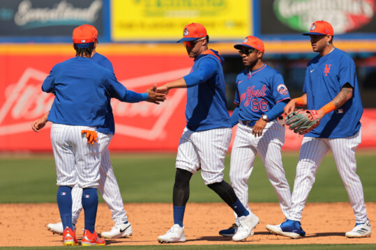 Mets show off elite top five in their lineup for spring game