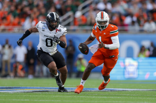 NCAA Football: Pop Tarts Bowl-Iowa State at Miami, cam ward, new york giants