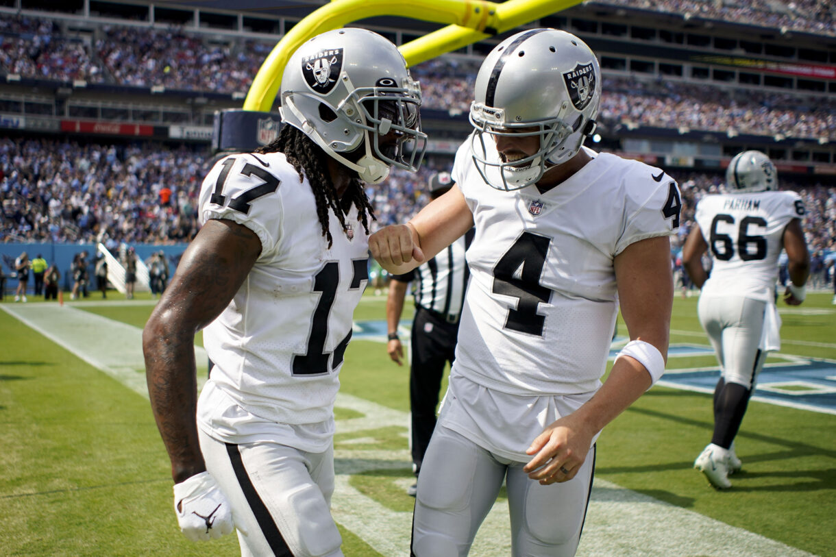 Davante Adams, Derek Carr, Raiders, Giants