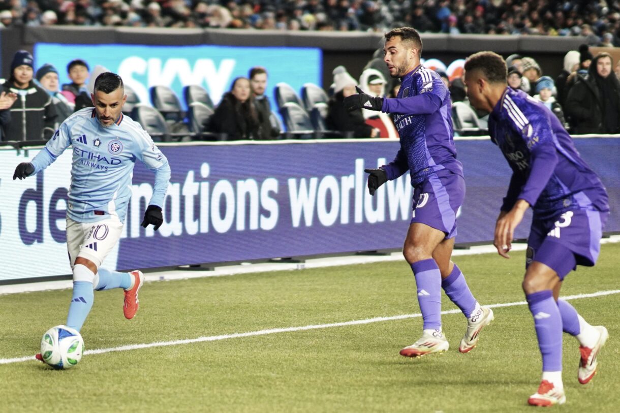 Maxi Moralez against the Orlando City Defense | Credit: Melinda Morales