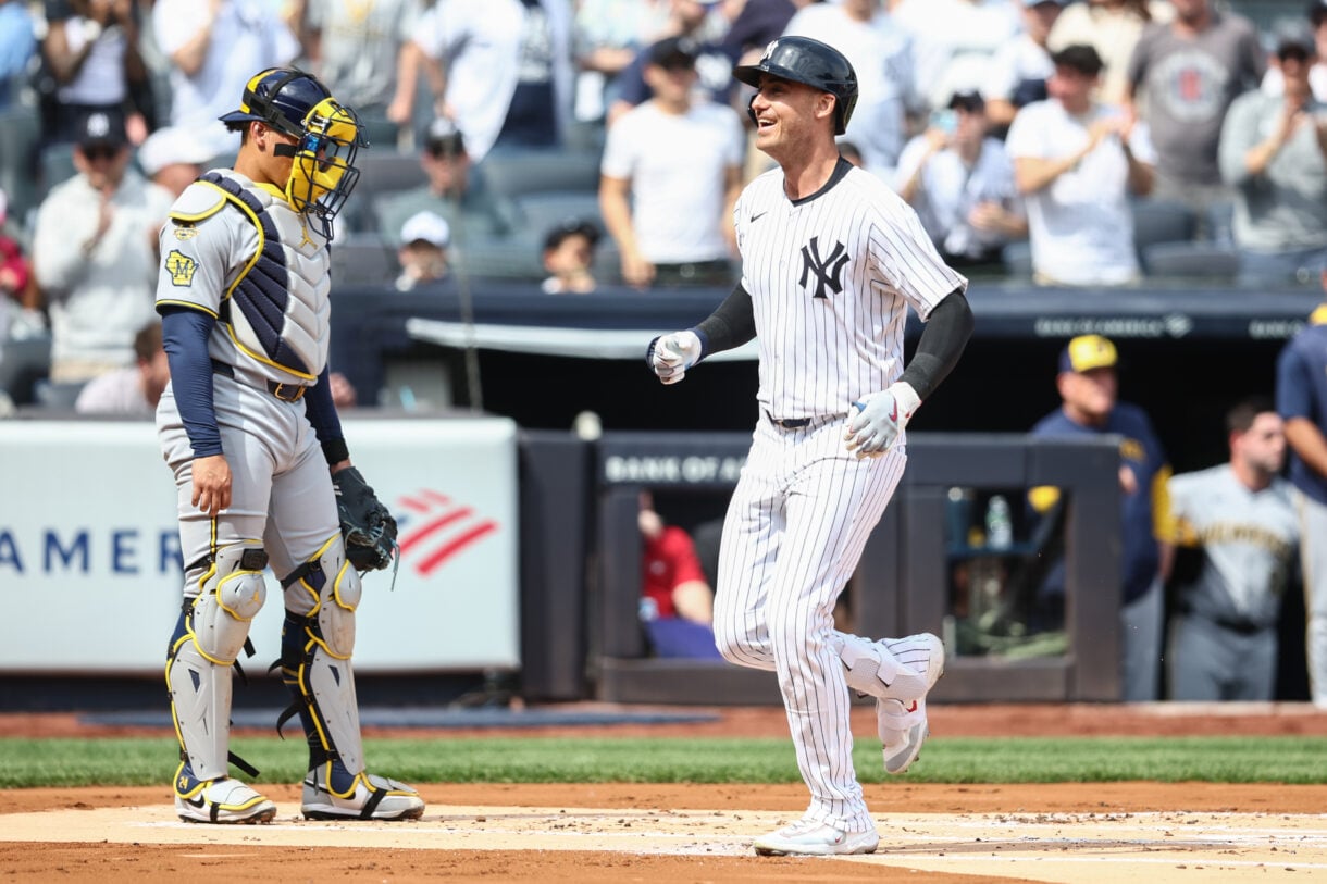 MLB: Milwaukee Brewers at New York Yankees, cody bellinger