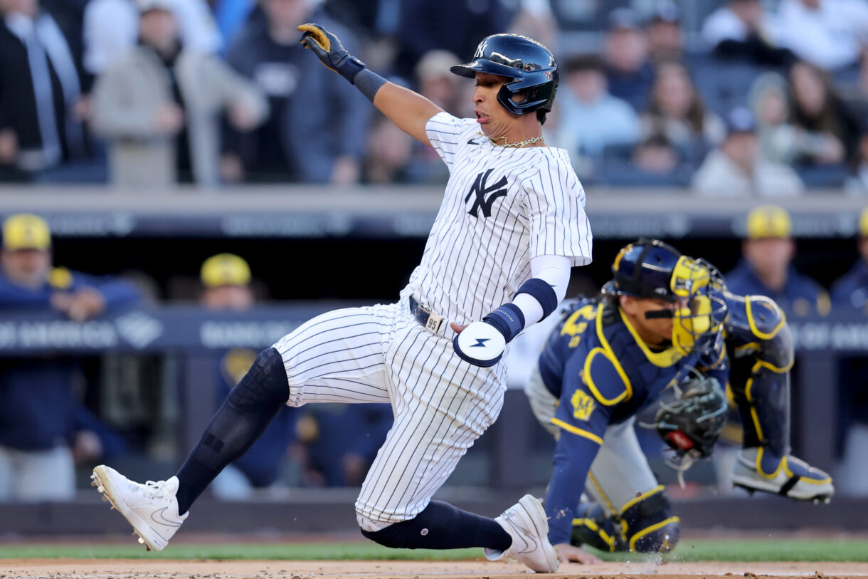 MLB: Milwaukee Brewers at New York Yankees, oswaldo cabrera