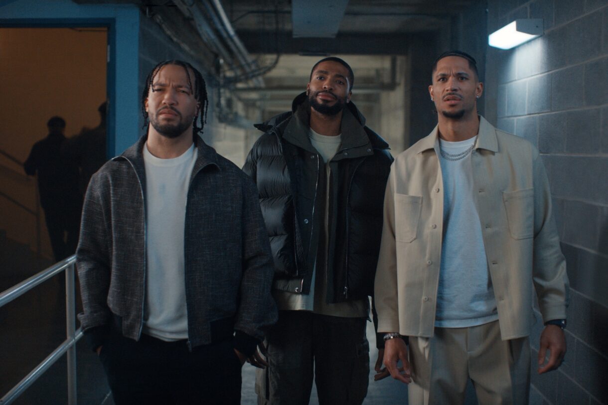 Villanova BFFs. AT&T Guaranteed Madness campaign. Donte DiVincenzo, Josh Hart, Jalen Brunson, Mikal Bridges.