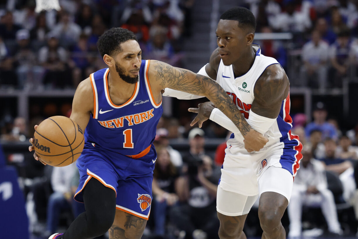 NBA: Playoffs-New York Knicks at Detroit Pistons