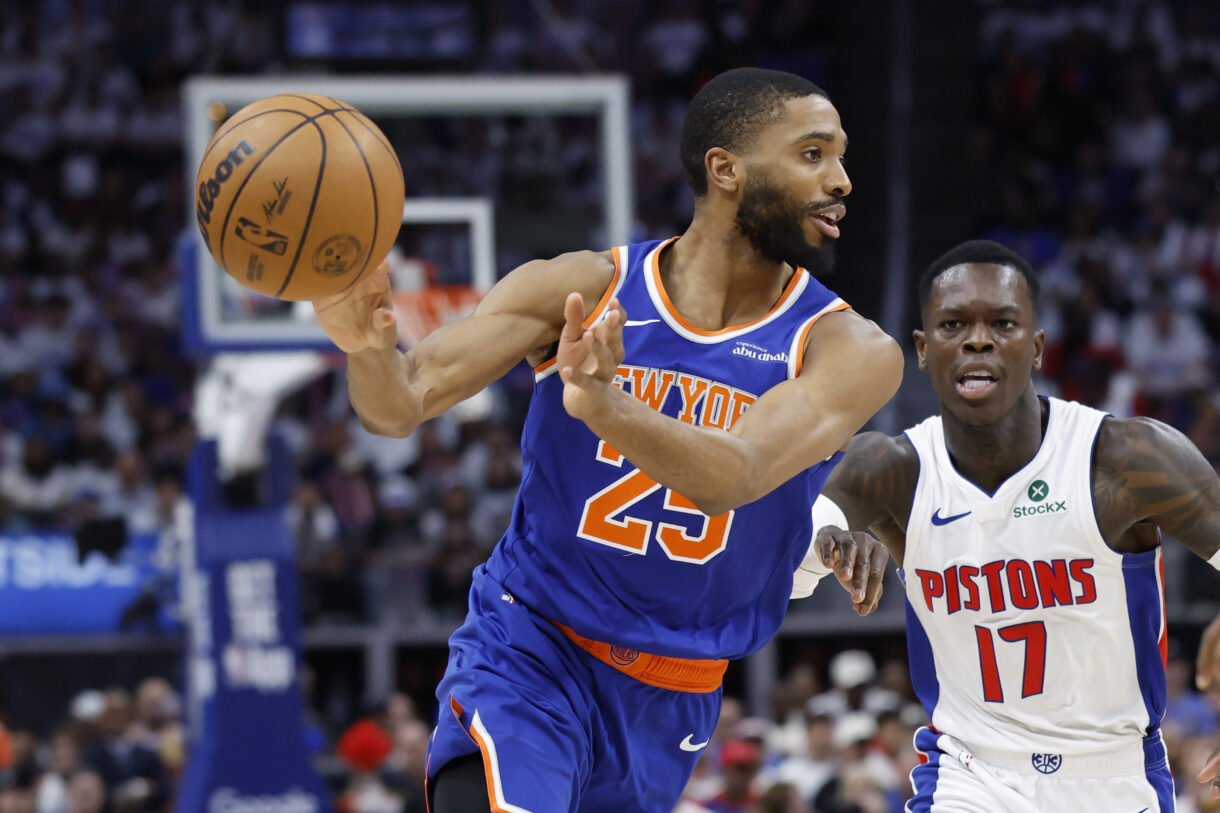 NBA: Playoffs-New York Knicks at Detroit Pistons