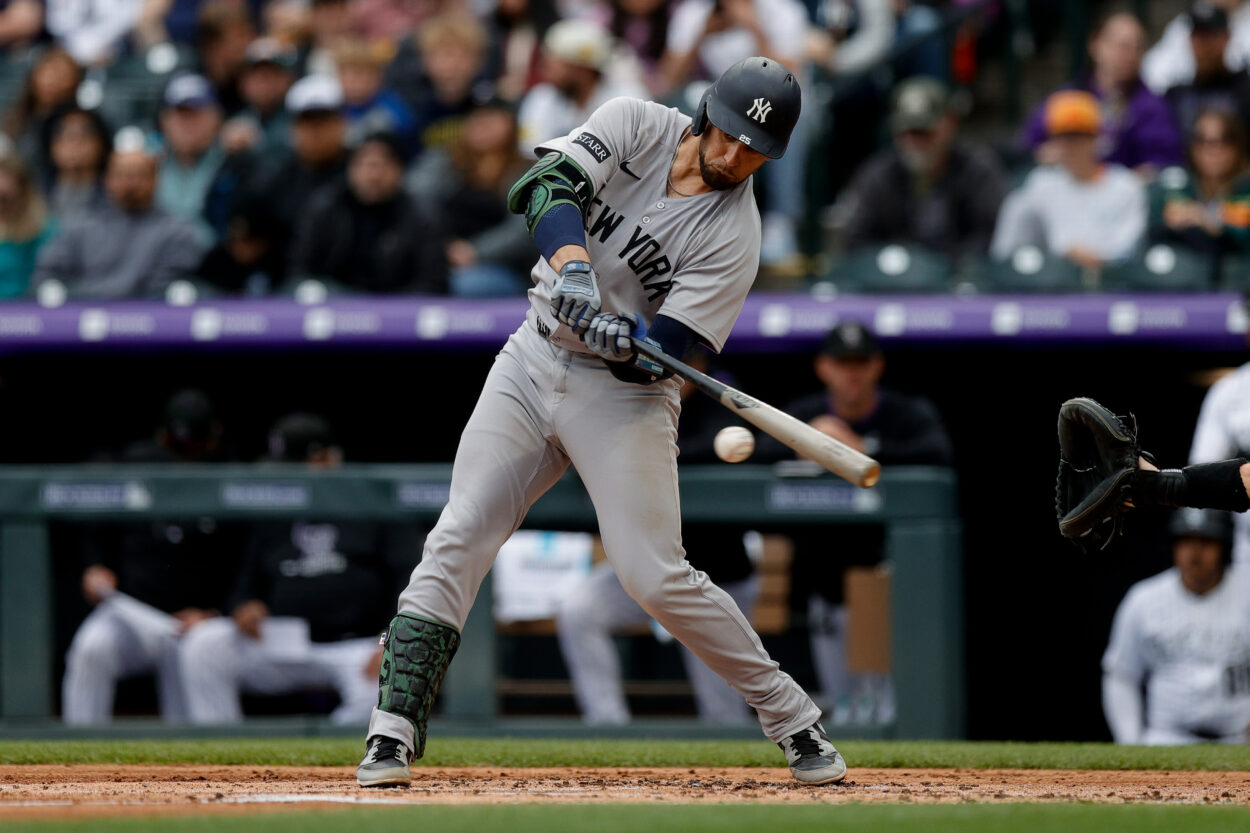 MLB: New York Yankees at Colorado Rockies, j.c. escarra