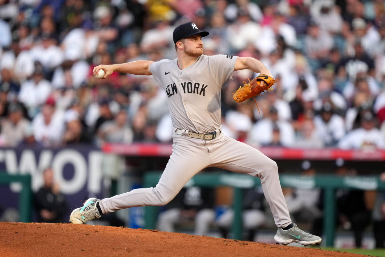 MLB: New York Yankees at Los Angeles Angels, clarke schmidt