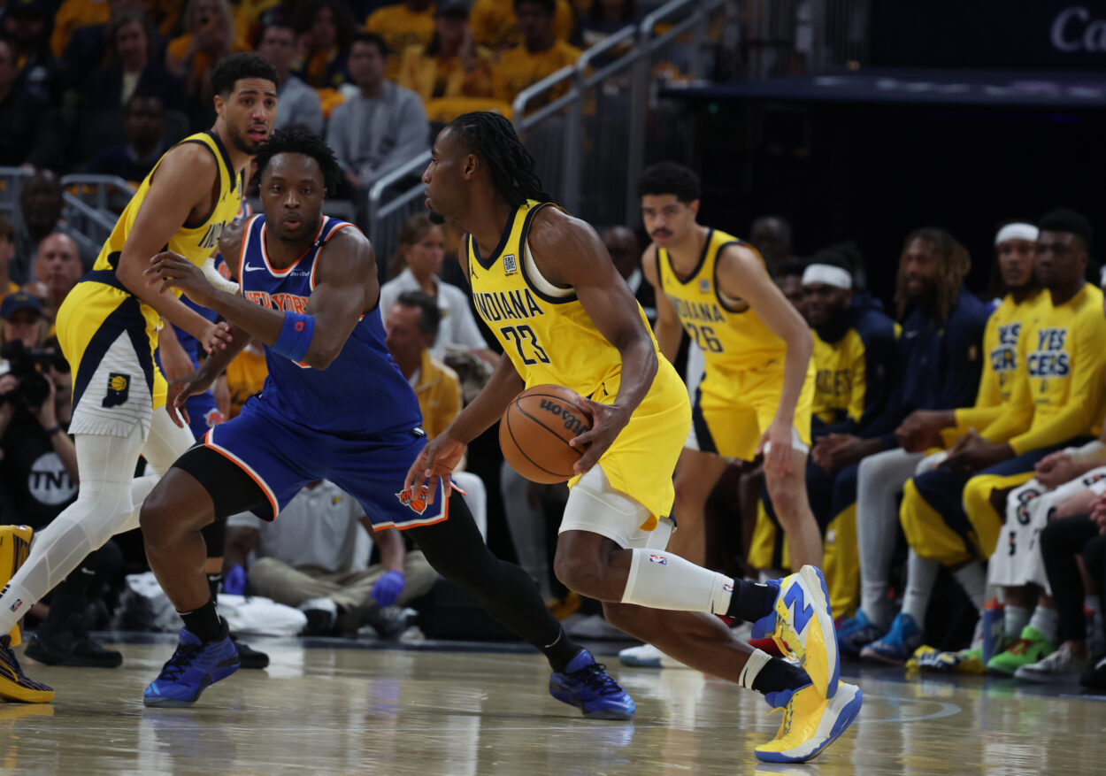 NBA: Playoffs-New York Knicks at Indiana Pacers