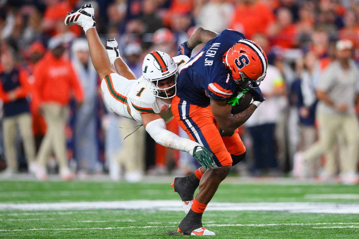 NCAA Football: Miami at Syracuse, Francisco Mauigoa, new york jets