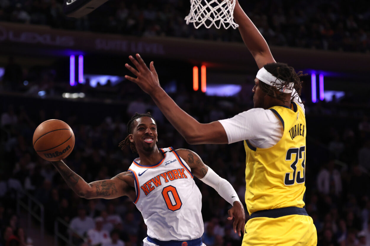 NBA: Playoffs-Indiana Pacers at New York Knicks, delon wright